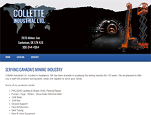 Tablet Screenshot of colletteindustrialltd.com